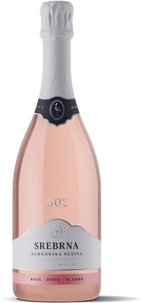 Pjenušavo vino Srebrna Rose Slatko Radgonske gorice 0,75 l