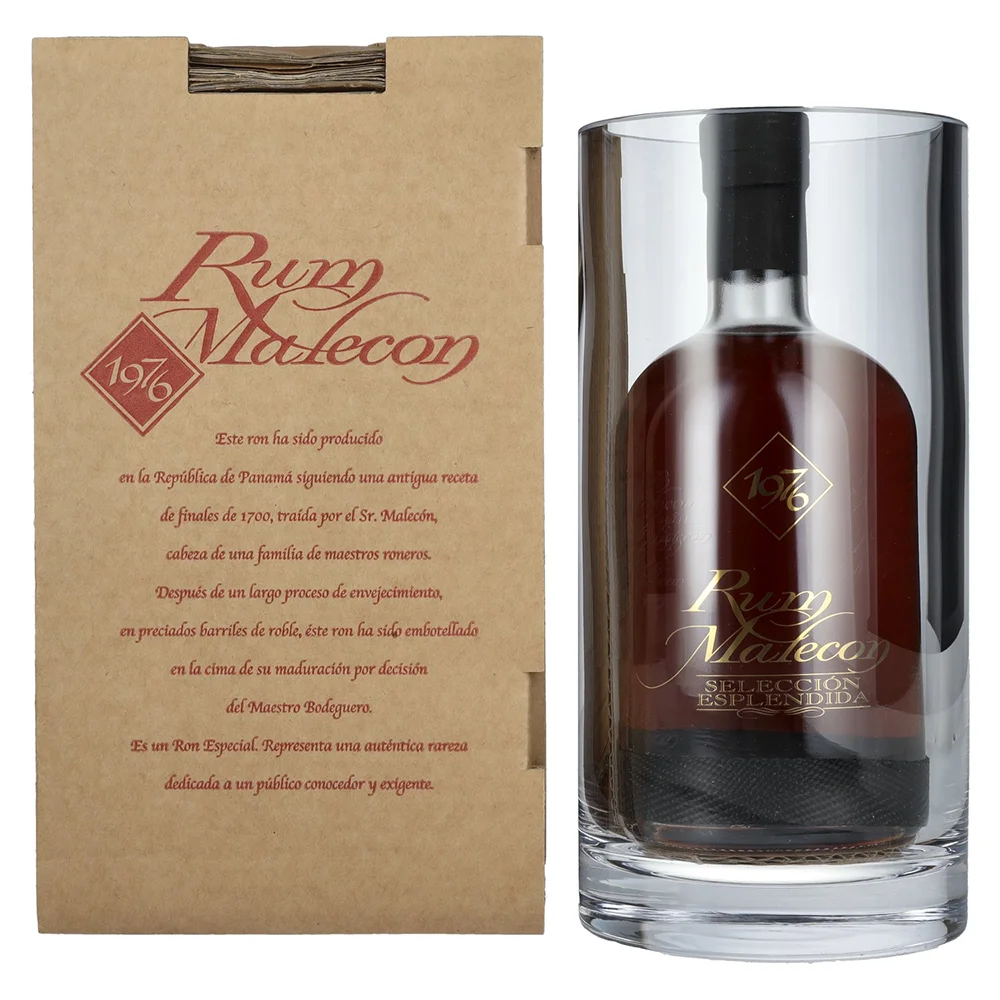 Rum Malecon 1976 Seleccion Esplendida staklena posuda + GB 0,7 l