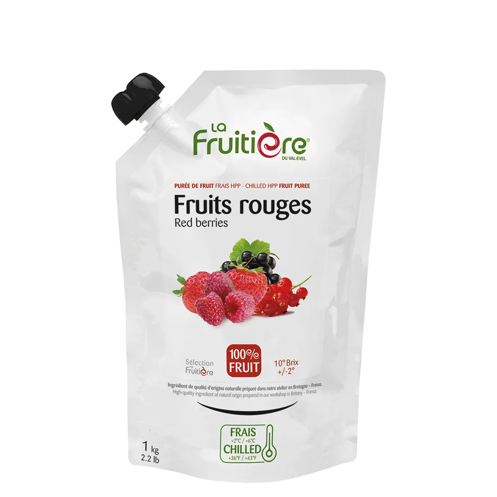 Svježi voćni pire Crveno voće 100% La Fruitiere 1 kg