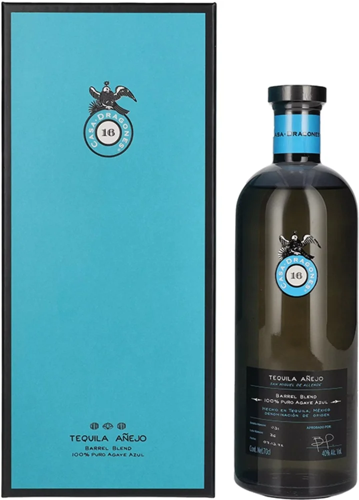 Tekila Casa Dragones Anejo Barrel blend + GB 0,7 l