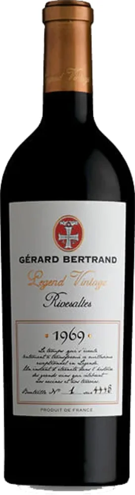 Vino Legende Vintage Rivesaltes 1969 Gerard Bertrand 0,75 l