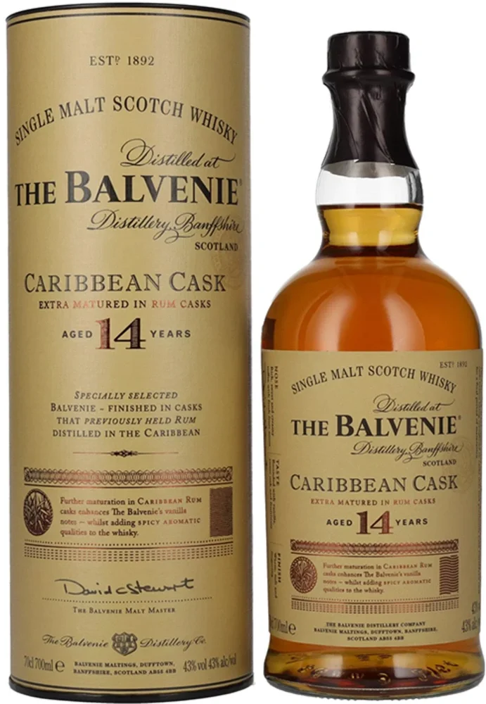 Škotski viski Balvenie 14yo Caribbean Cask Finish + GB 0,7 l