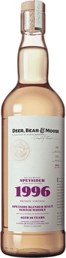 Škotski viski Deer, Bear & Moose Speysider 1996 0,7 l