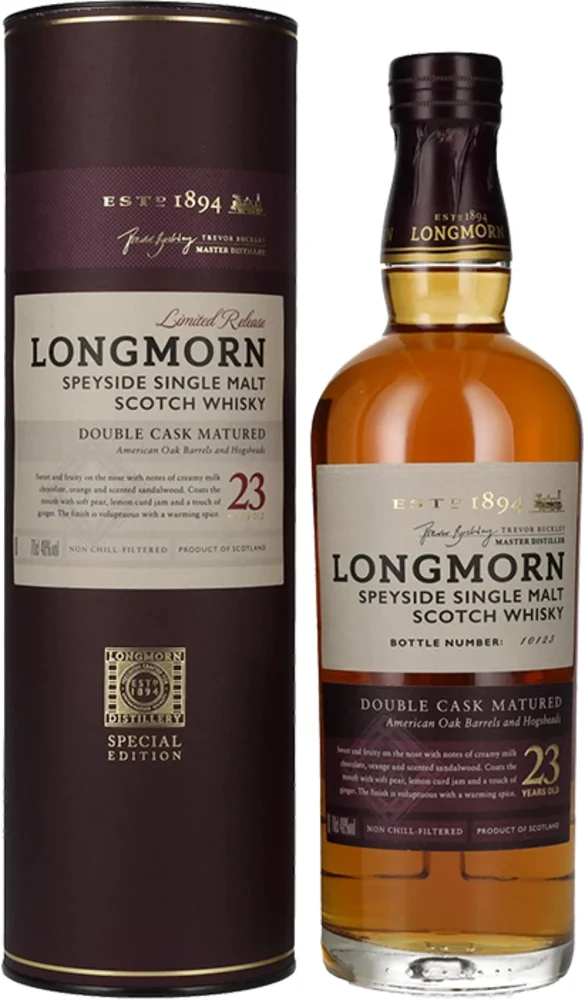 Škotski viski Longmorn 23y Double cask + GB 0,7 l