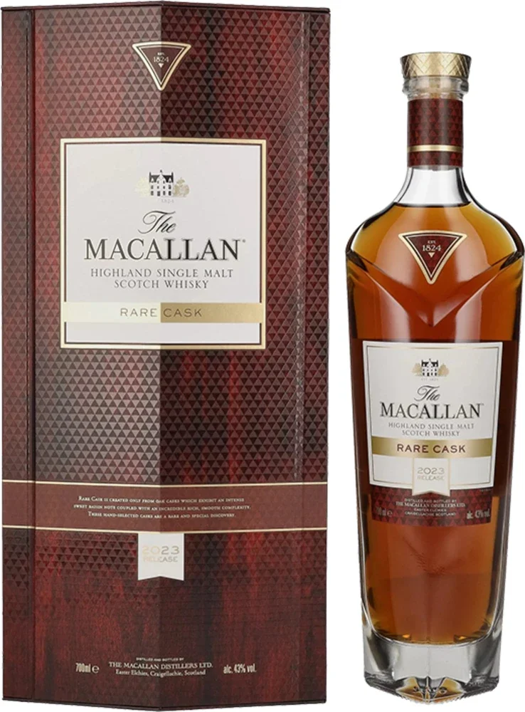 Škotski viski Macallan Rare cask release 2023 + GB 0,7 l