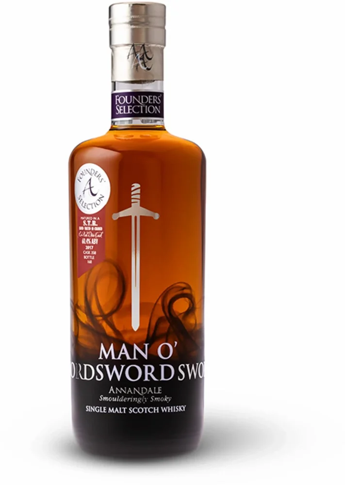 Škotski viski Man O'Sword Founder's Selection STR Burgundy Red Wine Cask Single Malt 0,7 l