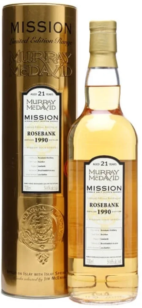 Škotski viski Murray McDavid Mission 21 Year Old Rosebank 1990 + GB 0,7 l