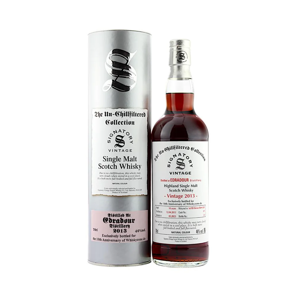Škotski viski Signatory Vintage Single Malt Edradour 2013 + GB 0,7 l