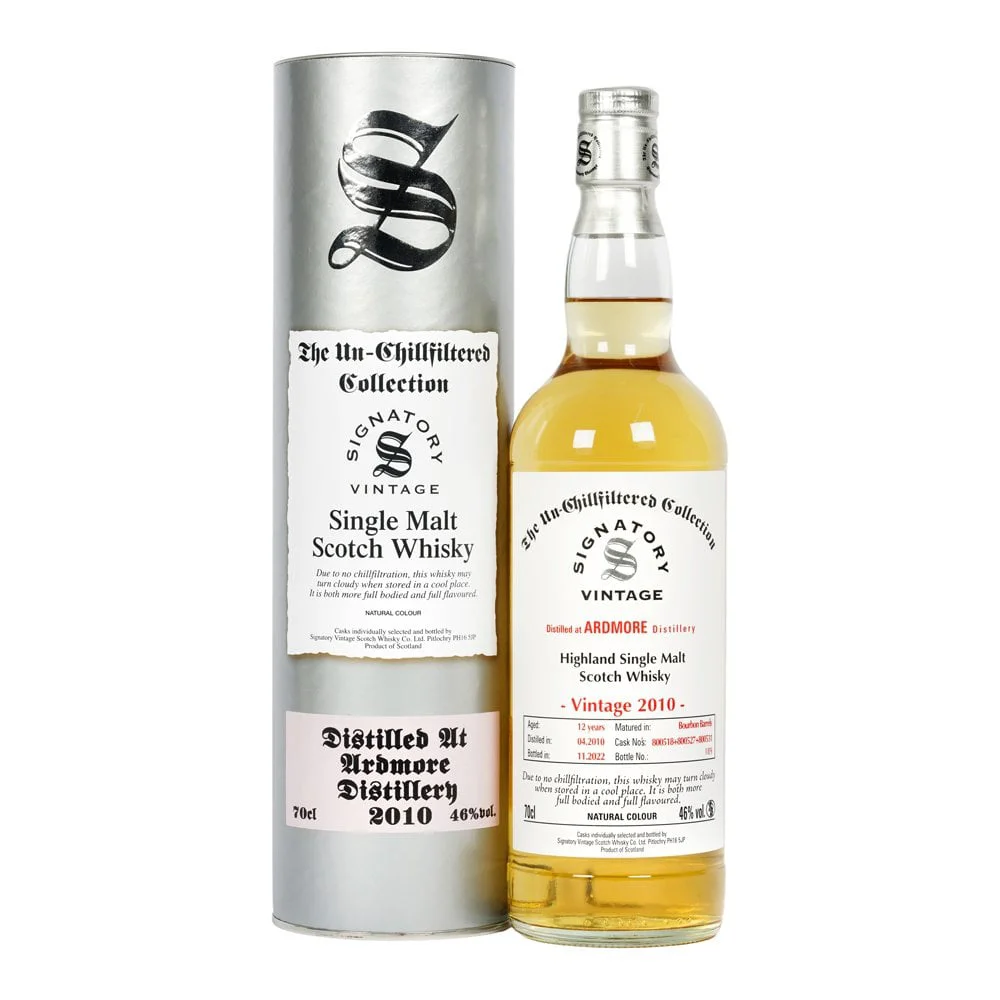 Škotski viski Signatory Vintage Single Malt Urbmore 2010 + GB 0,7 l