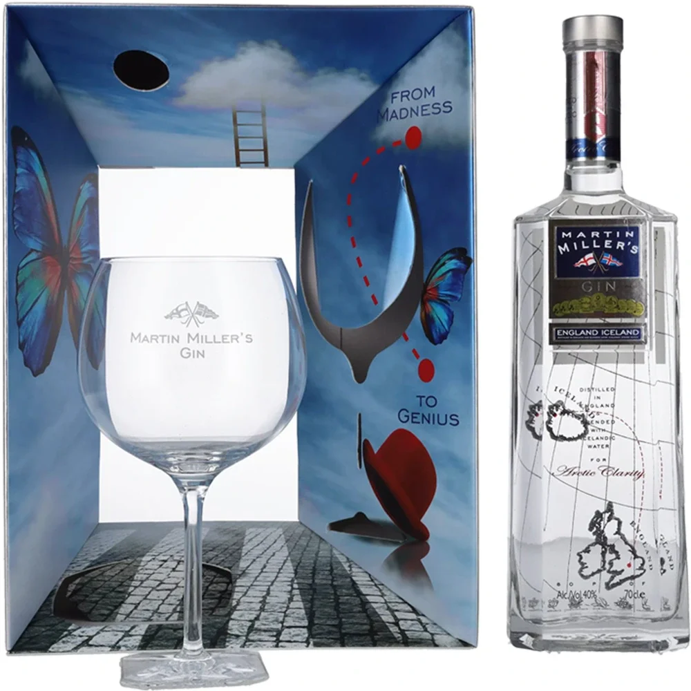 Gin Martin Miller's + čaša + GB 0,7 l