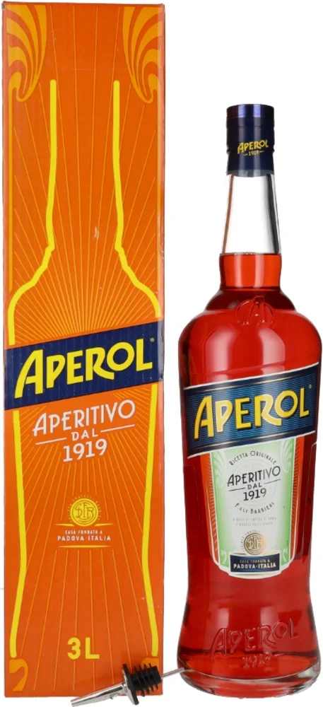 Gorki liker Aperol + bottle pourer poklon kutija 3 L
