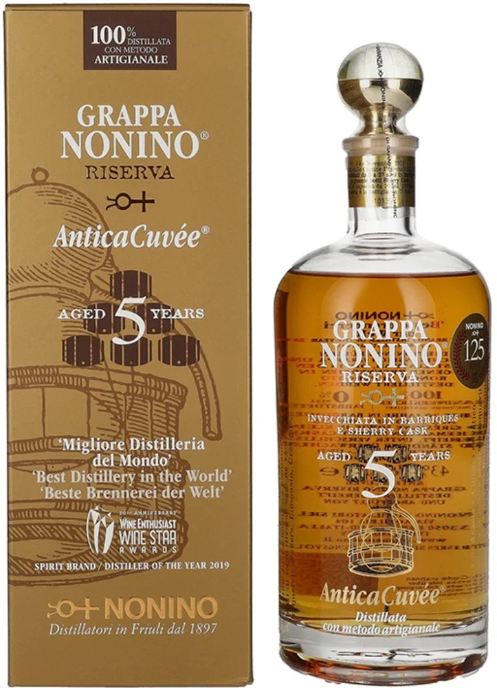 Grappa Riserva Antica 5 YO Nonino poklon kutija 0,7 L