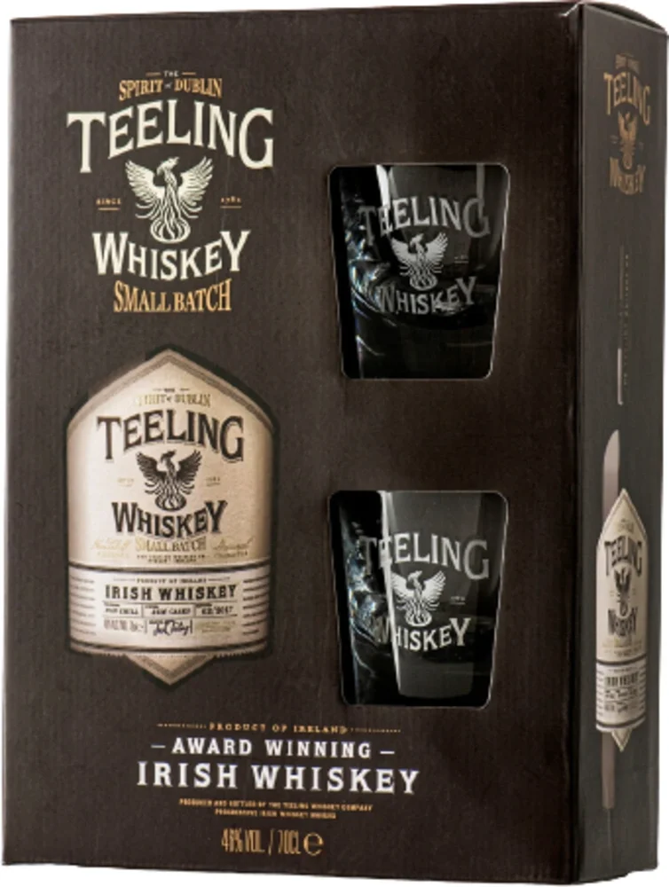 Irski viski Teeling Small Batch Set + 2 Čaše 0,7 L