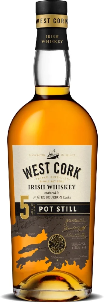 Irski viski West Cork 5 Year Old Pot Still 0,7 L