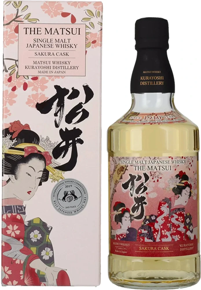 Japanski Whisky Single malt Sakura Cask Matsui poklon kutija 0,7 L