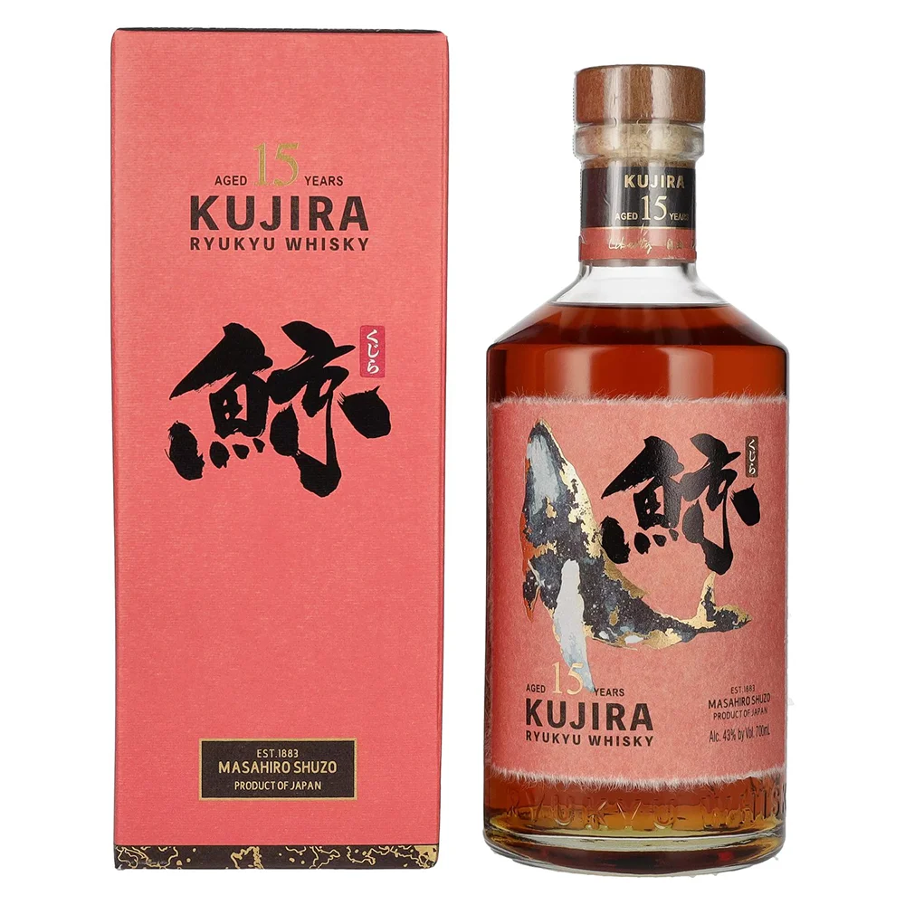 Japanski viski Kujira Ryukyu 15YO Single Grain poklon kutija 0,7 L