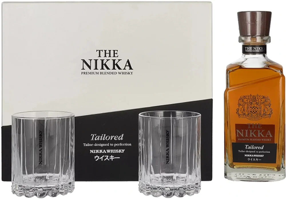 Japanski viski Nikka The Nika tailored + 2 čaše poklon kutija 0,7 L