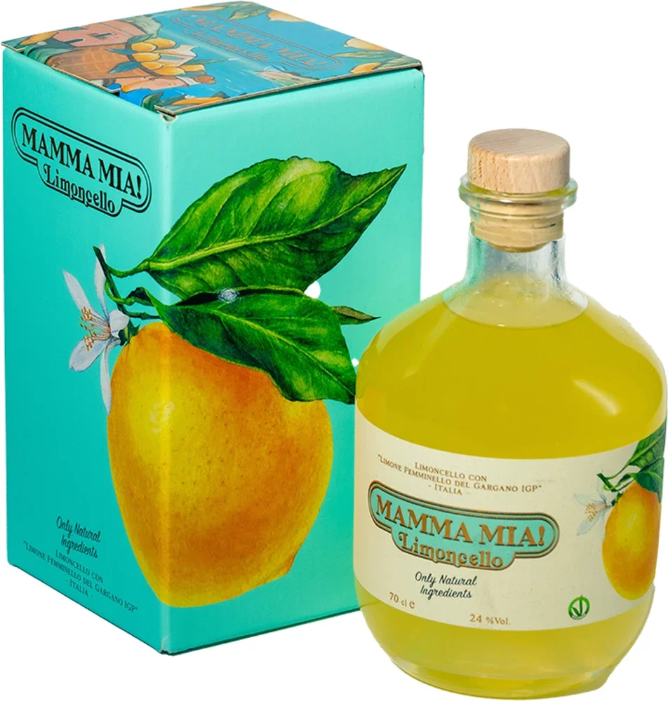 Liker Limoncello Mamma Mia poklon kutija 0,7 L