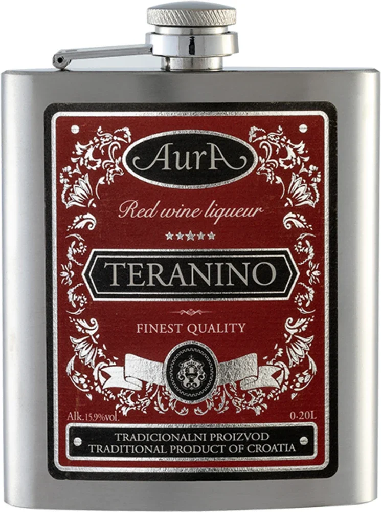 Liker Teranino Aura + flaška poklon kutija 0,2 L