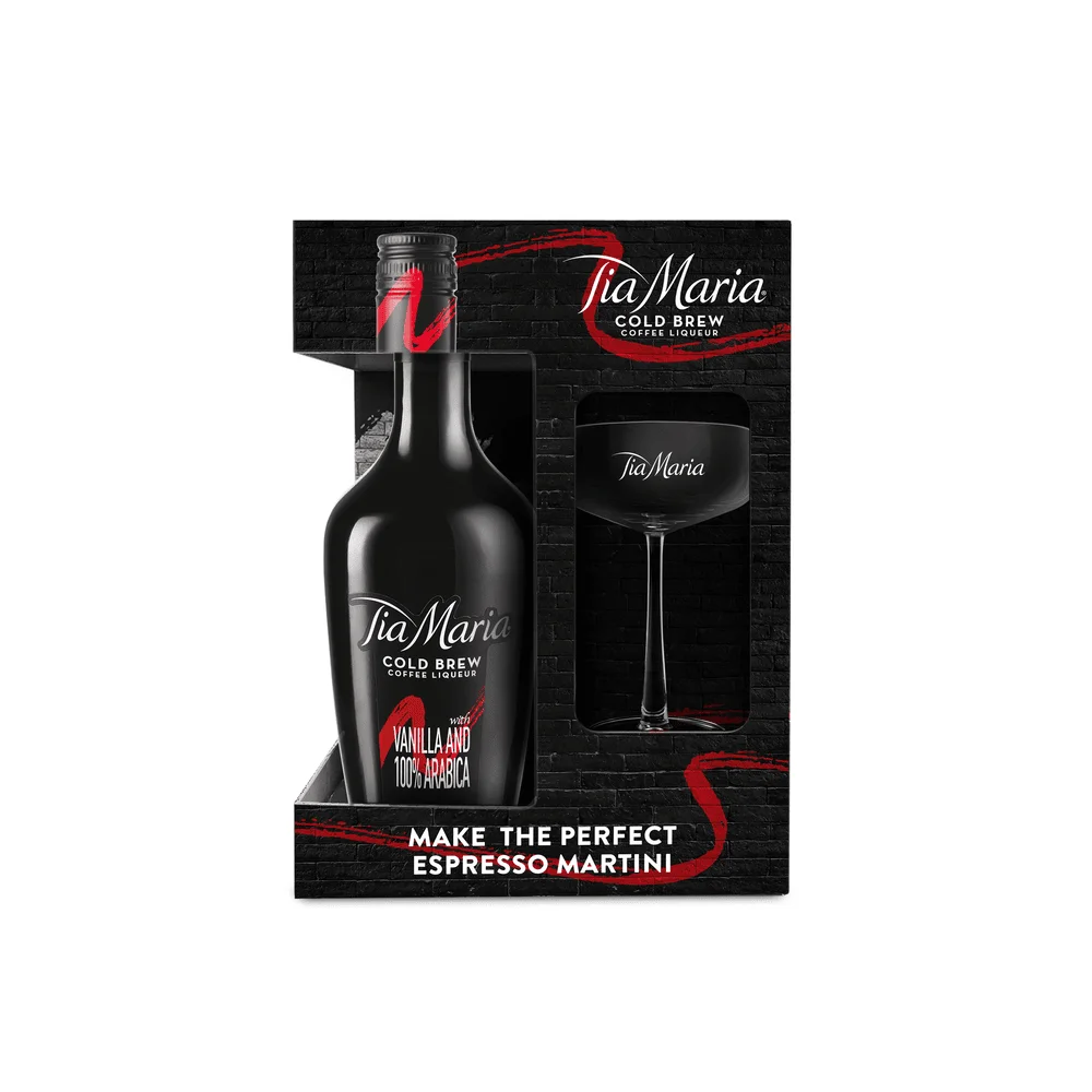 Liker Tia Maria + čaša poklon kutija 0,7 L