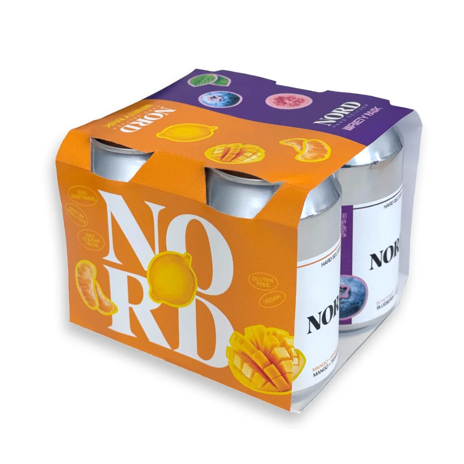 Nord Hard Seltzer Mix pakiranje 4 x 0,33 L