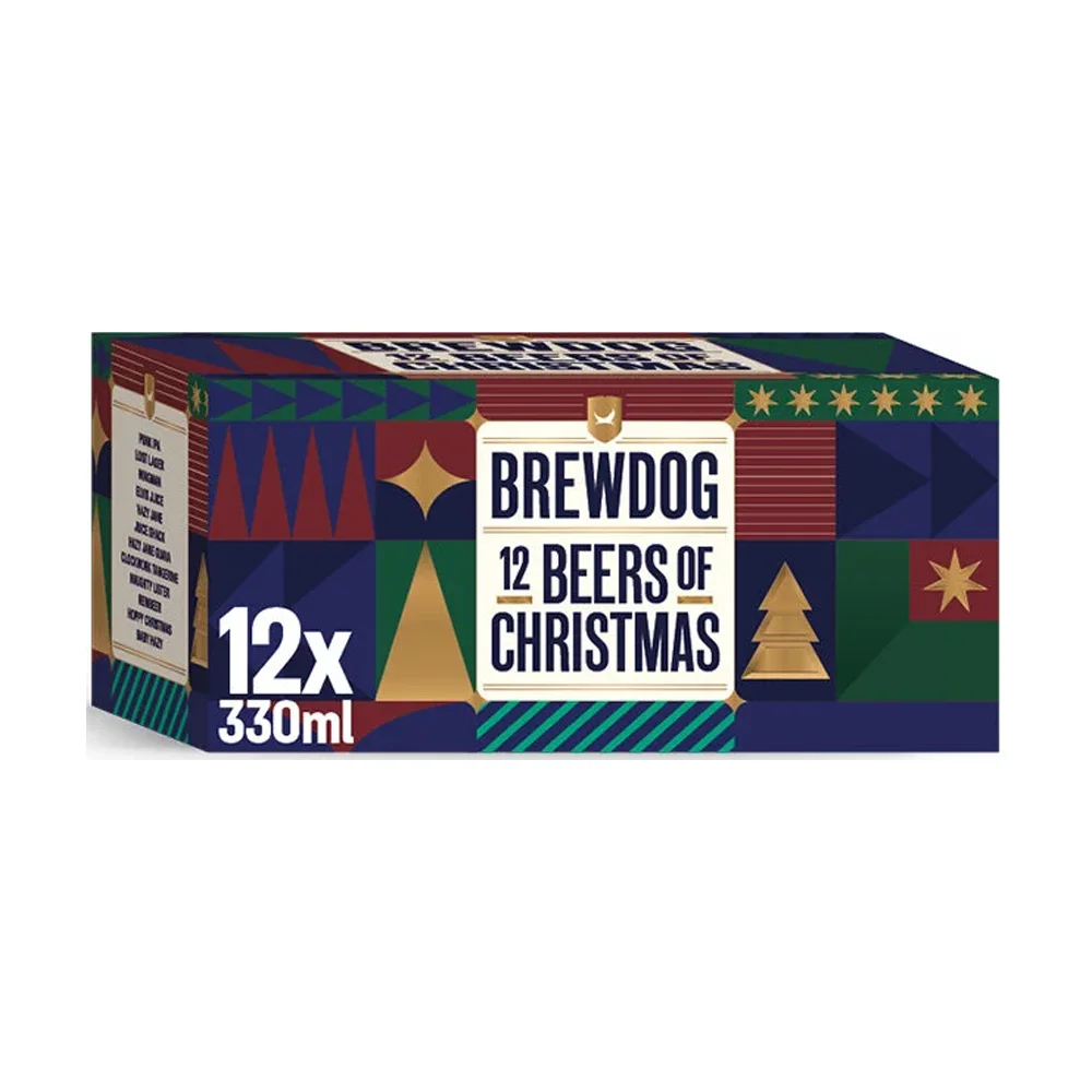Pivo Brewdog 12 beers of Christmas paket 12x 0,33 L