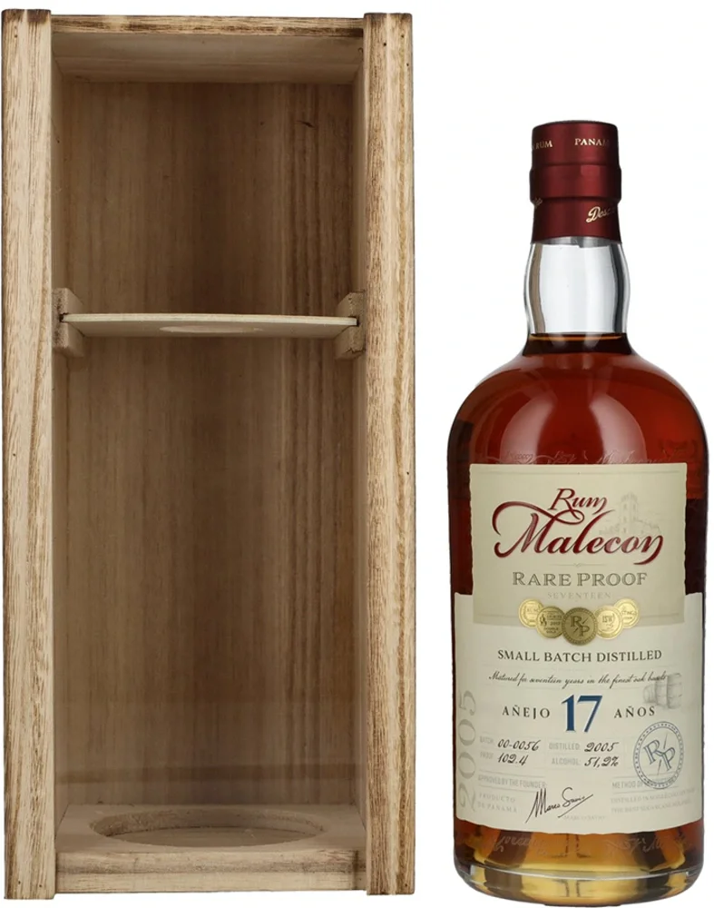 Rum Anejo 17 Rare 2005 Malecon poklon kutija 0,7 L