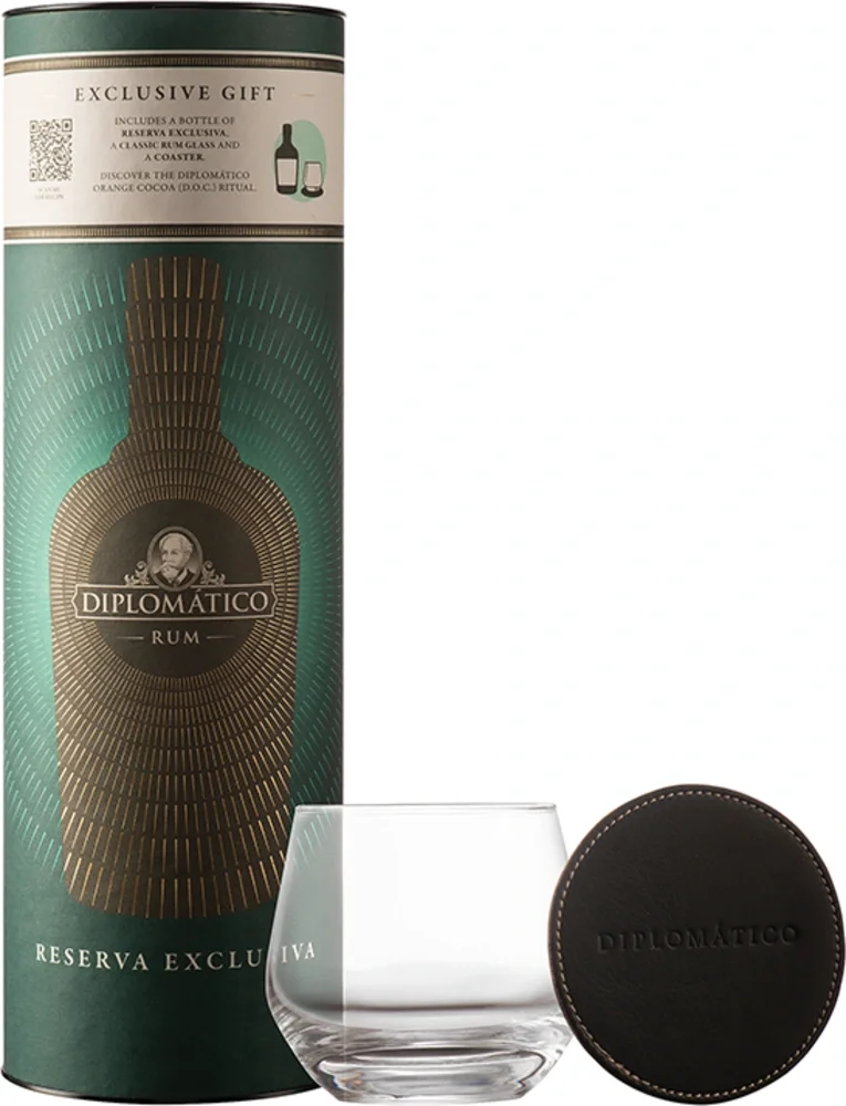 Rum Diplomatico Reserva Exclusiva + čaša poklon kutija 0,7 L