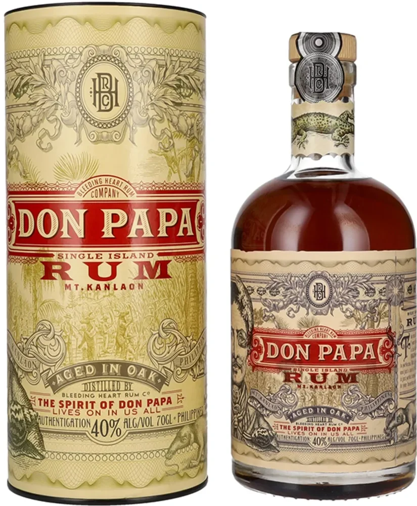 Rum Don Papa 7y Single Island poklon kutija 0,7 L