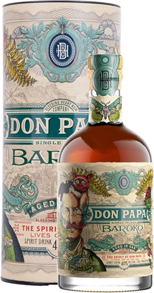 Rum Don Papa Baroko poklon kutija 0,7 L