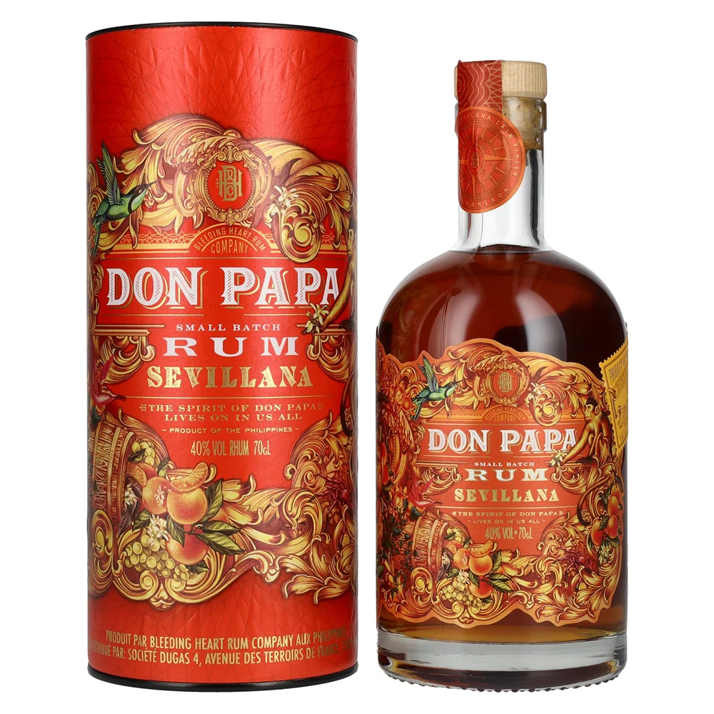 Rum Don Papa Sevillana poklon kutija 0,7 L