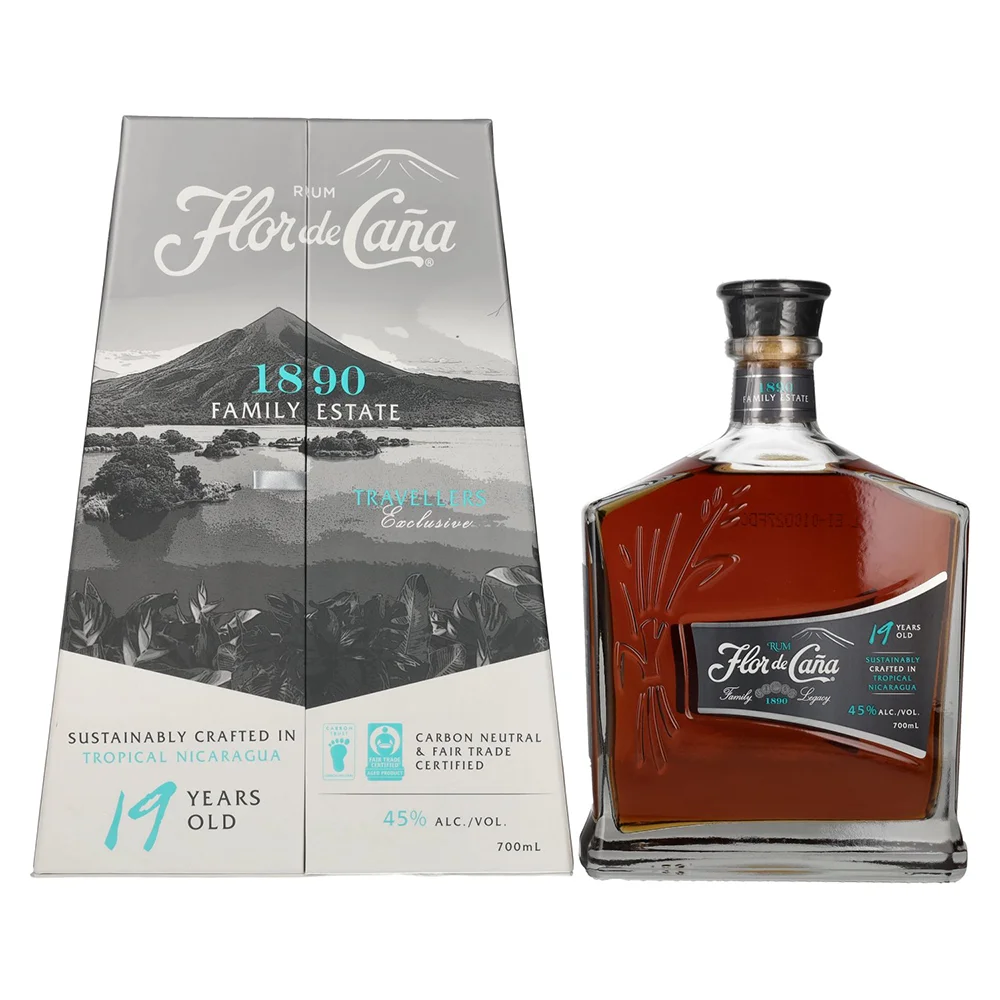 Rum Flor de Cana 19 Y poklon kutija 0,7 L