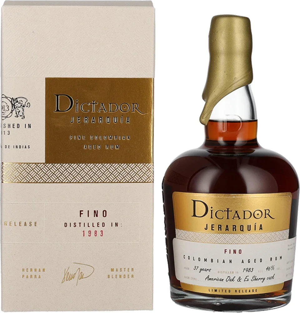Rum JERARQUiA 37 Years Old 1983 poklon kutija Dictador 0,7 L