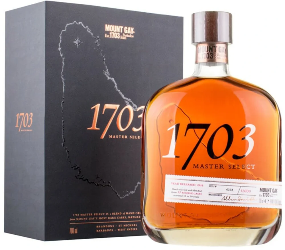Rum Mount Gay 1703 Master Select Dark Rum poklon kutija 0,7 L