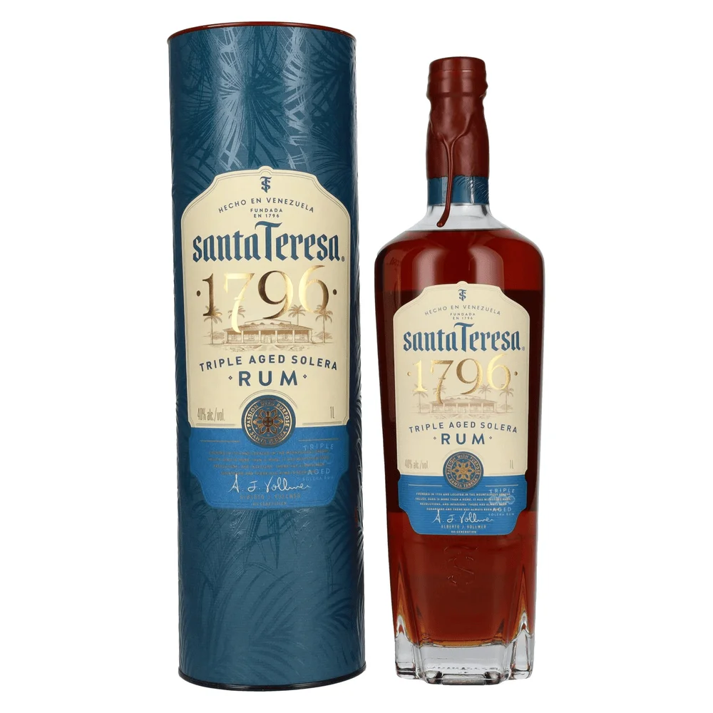 Rum Santa Teresa 1796 Triple Aged Solera poklon kutija 1 L