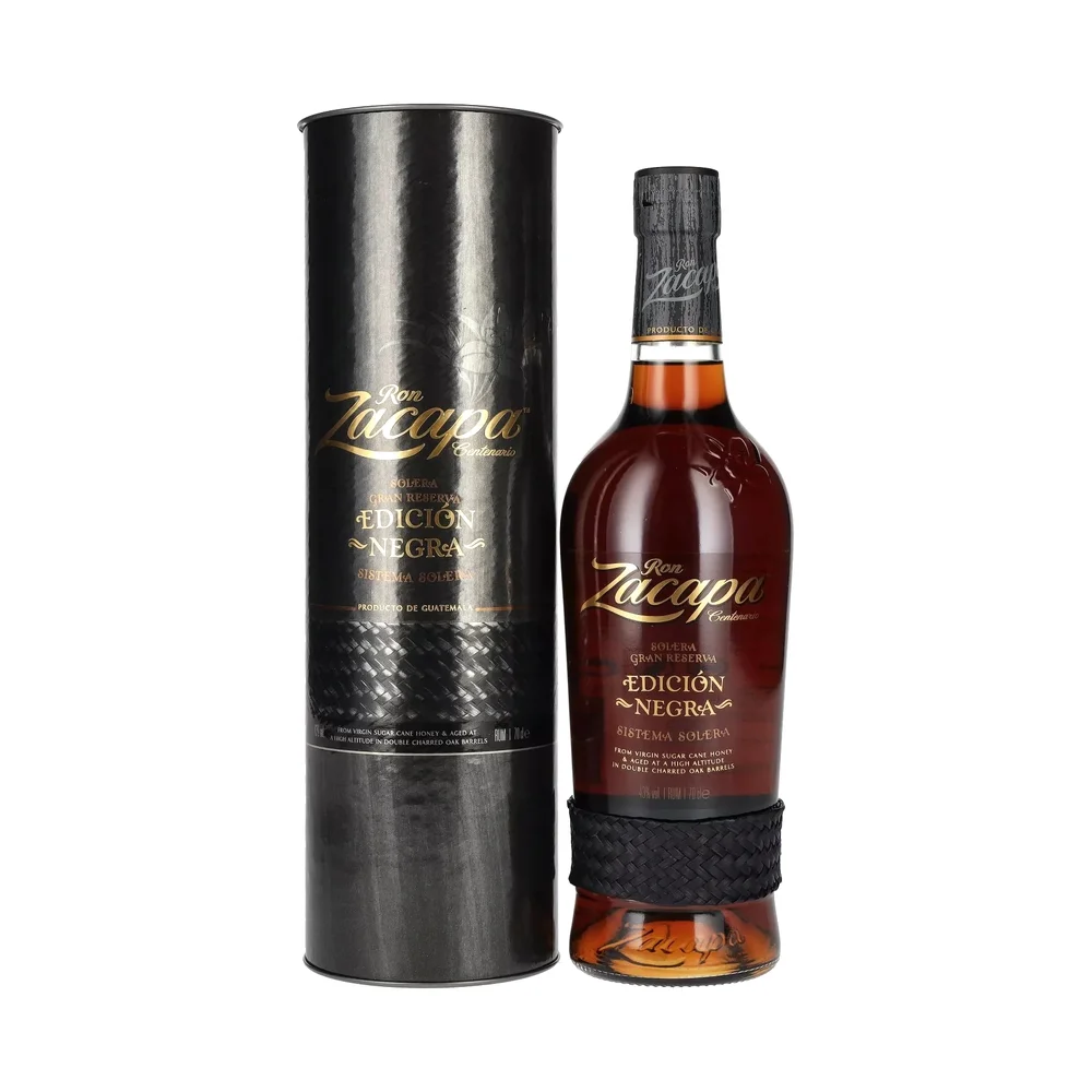 Rum Zacapa Centenario EDICION NEGRA Sustav Solera Gran Reserva poklon kutija 0,7 L