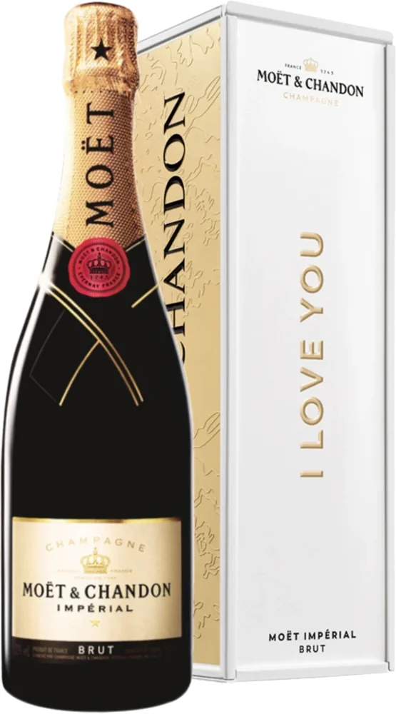 Champagne Brut Imperial Moët & Chandon LOVE METAL poklon kutija 0,75 L