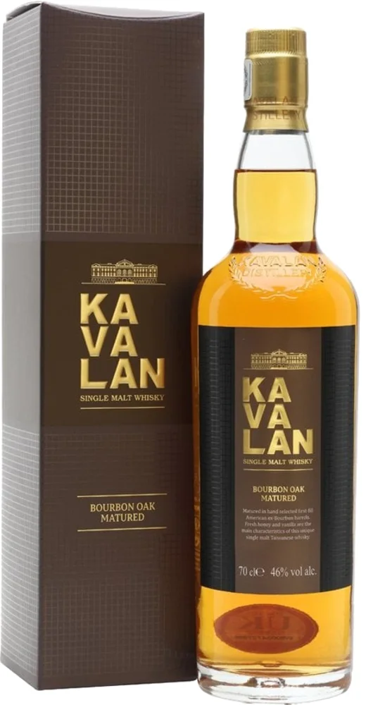 Tajvanski viski Bourbon Oak Matured Kavalan poklon kutija 0,7 L