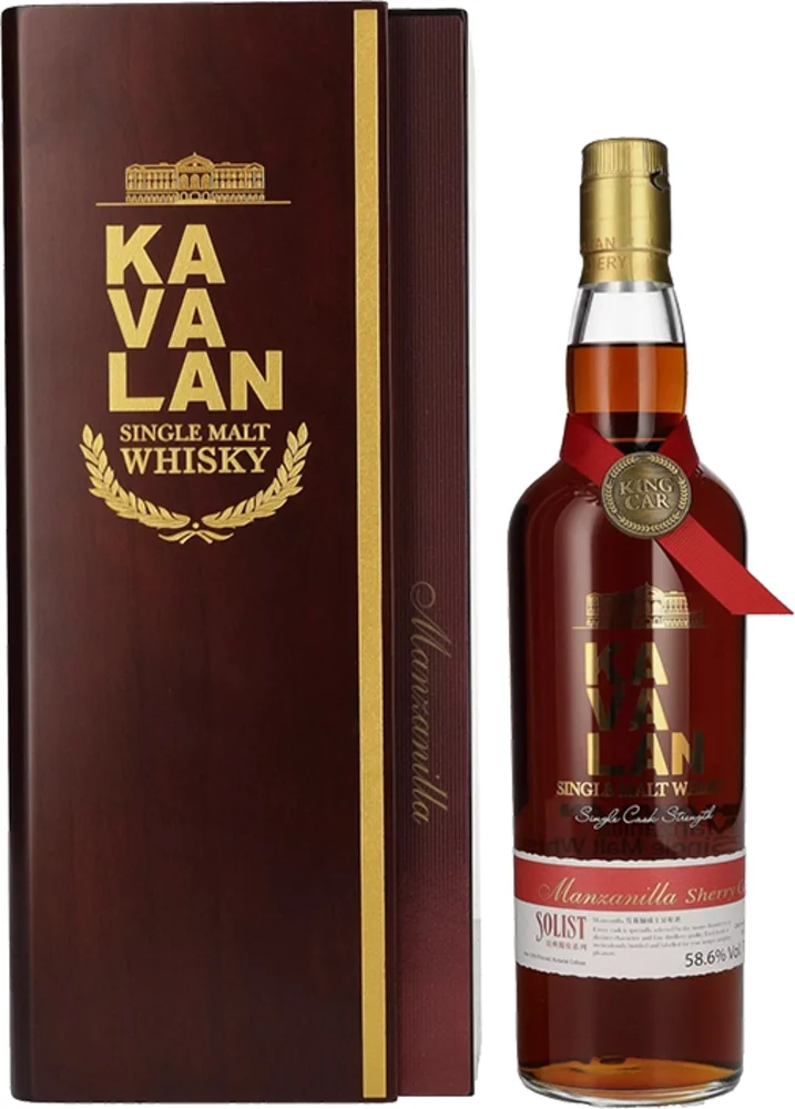 Tajvanski viski SOLIST Manzanilla Cask Kavalan poklon kutija 0,7 L