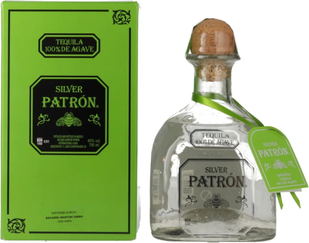Tekila Patron Silver poklon kutija 0,7 L