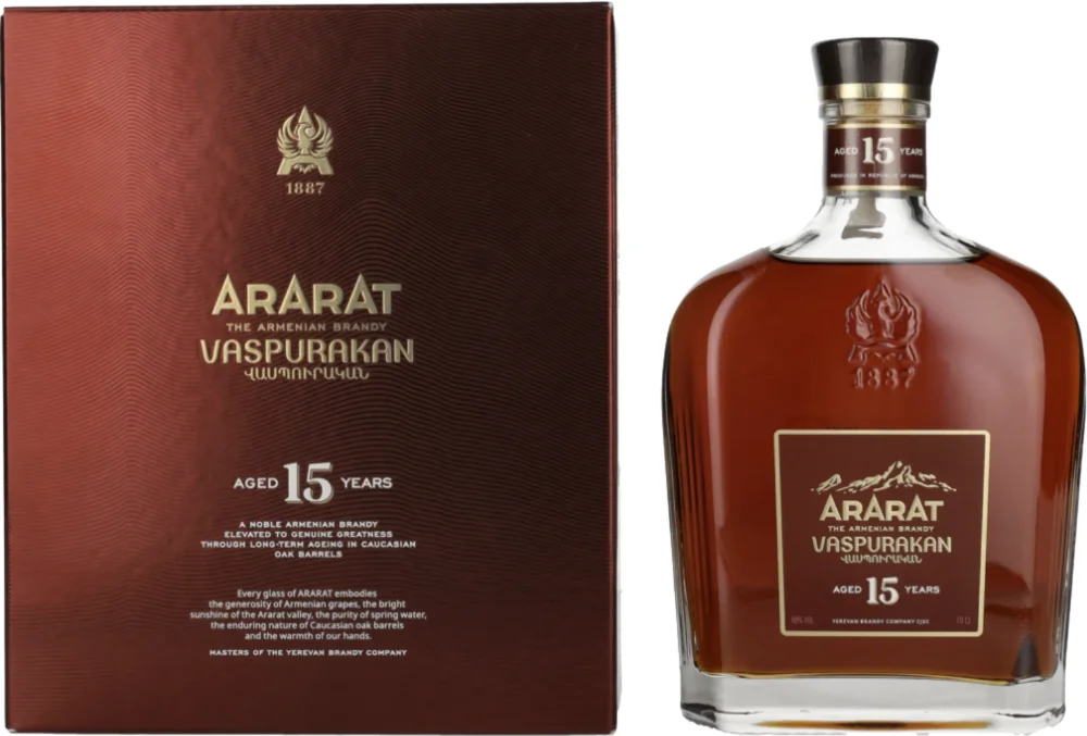 Vinjak Brandy Ararat 15 Y Vaspurakan poklon kutija 0,7 L