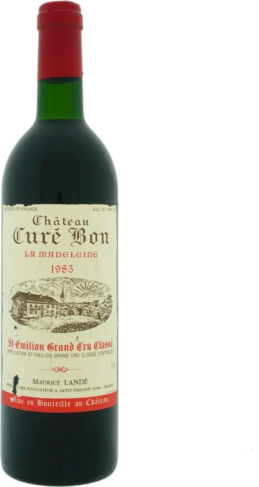 Chateau Cure Bon La Madeleine Saint-Emilion Grand Cru 1985 0,75 L
