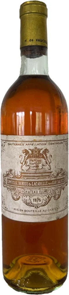 Sauternes 1er CRU 1975 Chateau Filhot 0,75 L
