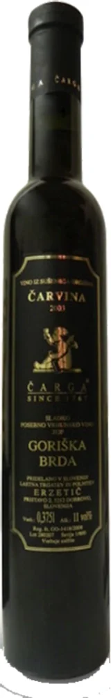 Čarga Čarvina, slatko vino 2008 0,375 L