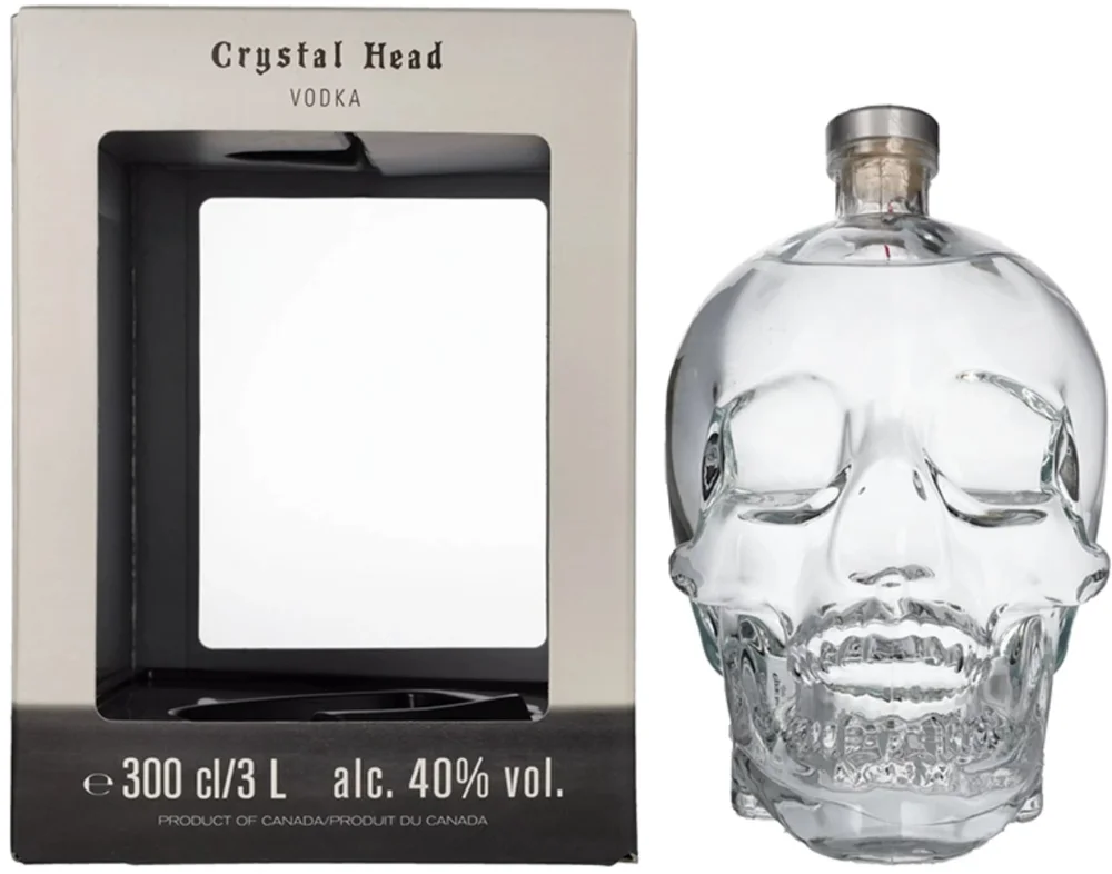 Votka Crystal Head poklon kutija 3 L