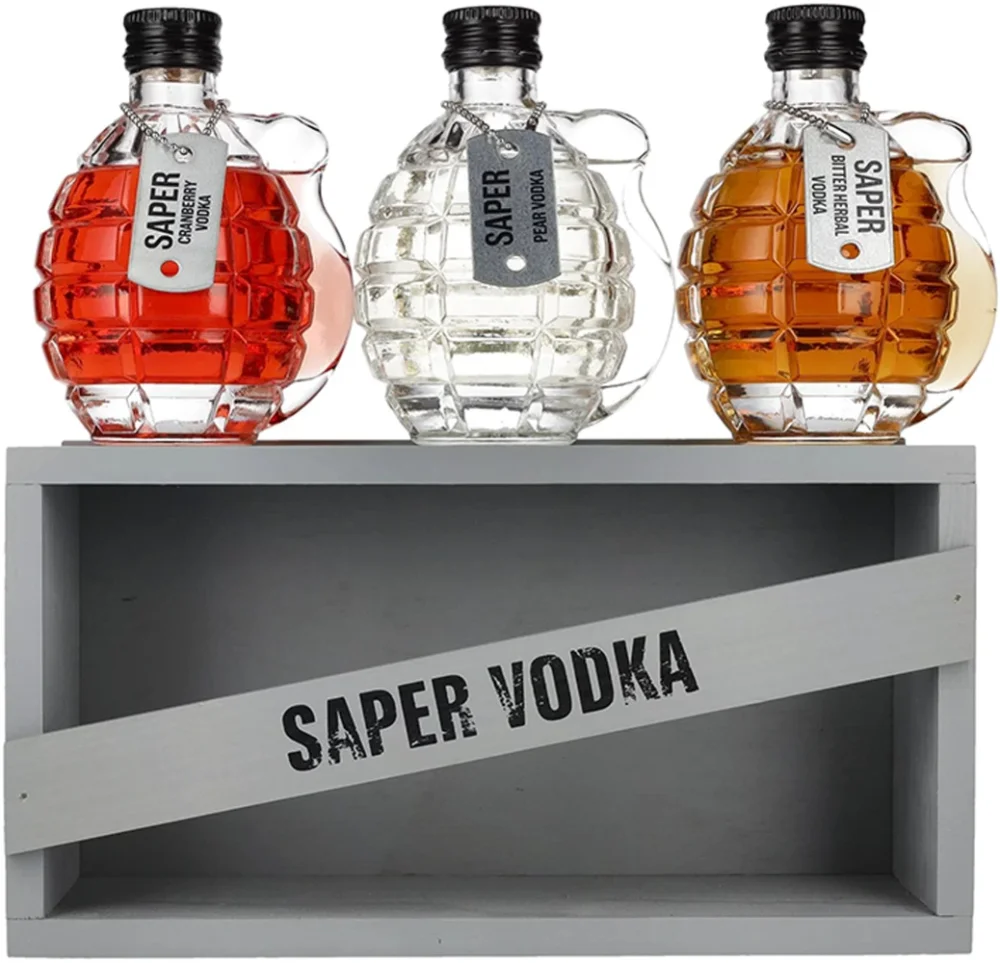 Votka Saper vodka poklon kutija 3 x 0,2 L