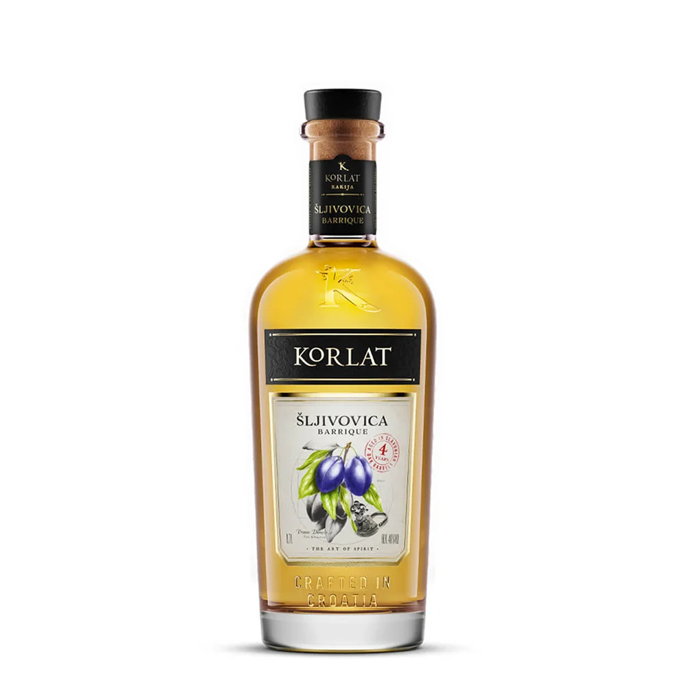 Voćna rakija Šljivovica Barrique 4yo Korlat 0,7 L