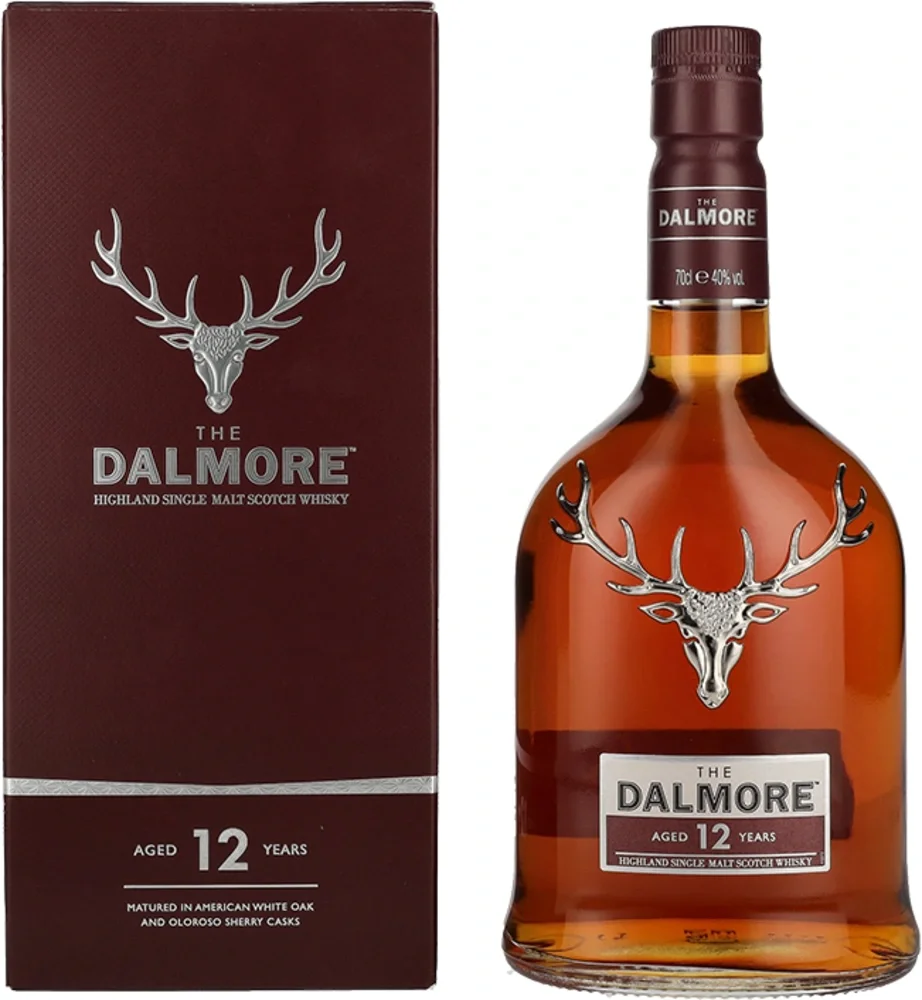 Škotski viski 12 Years Old Highland Single Malt The Dalmore poklon kutija 0,7 L