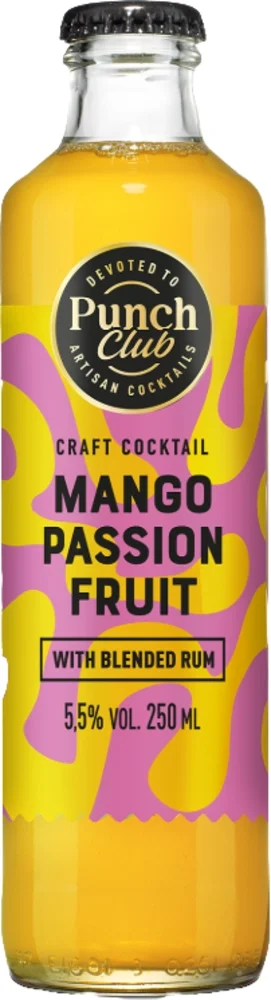 Cocktail Mango & Passionfruit with Blended Rum Punch Club 0,25 L