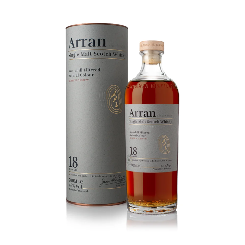 Škotski viski Arran Single Malt 18Y poklon kutija 0,7 L